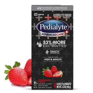 Pedialyte Adv Pwd Strwbry Freeze 6pk